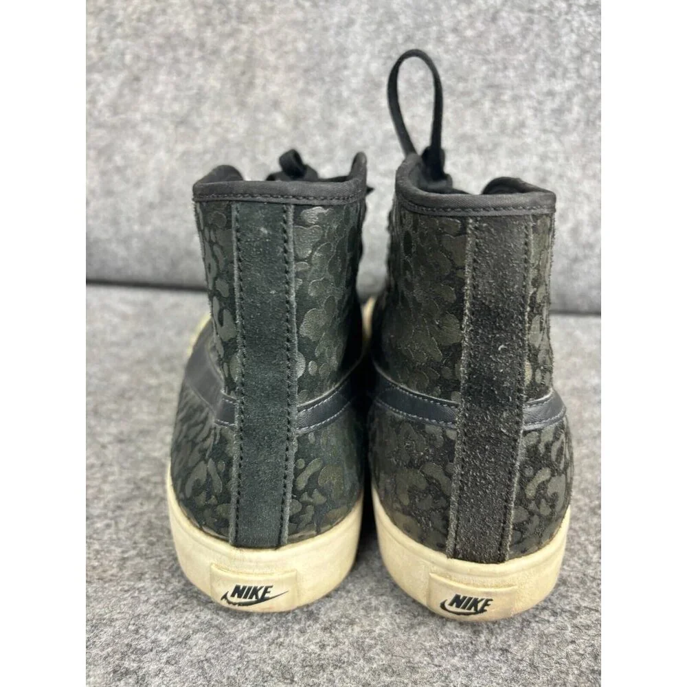 Nike Primo Court Mid Suede‎ Trainers Women’s 9.5 Black Animal Print 768866-001